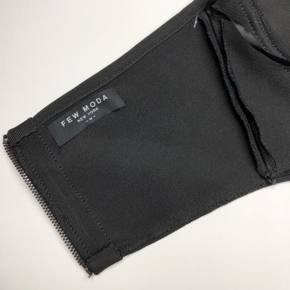 Few Moda Strapless Split Neck Bandeau Crop Bra Top - Picture 5 of 5